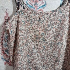 Urban Outfitters Vintage Cropped mixed print top